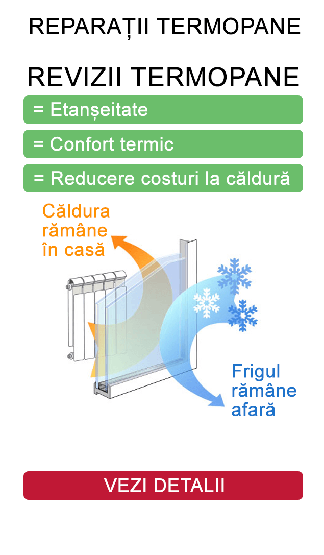 Revizii termopane = etanseitate si confort termic